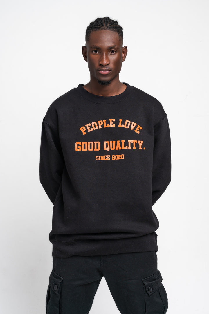 LETTER CREWNECK SWEATER