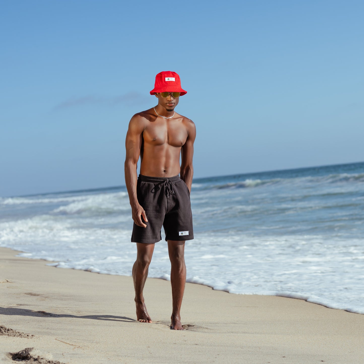 BLACK SIGNATURE BEAR PATCH BUCKET HAT